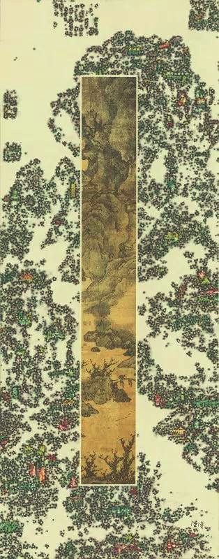 陈俊丨《经典•今典》系列9 现代水墨画 180×90 CM,2016年