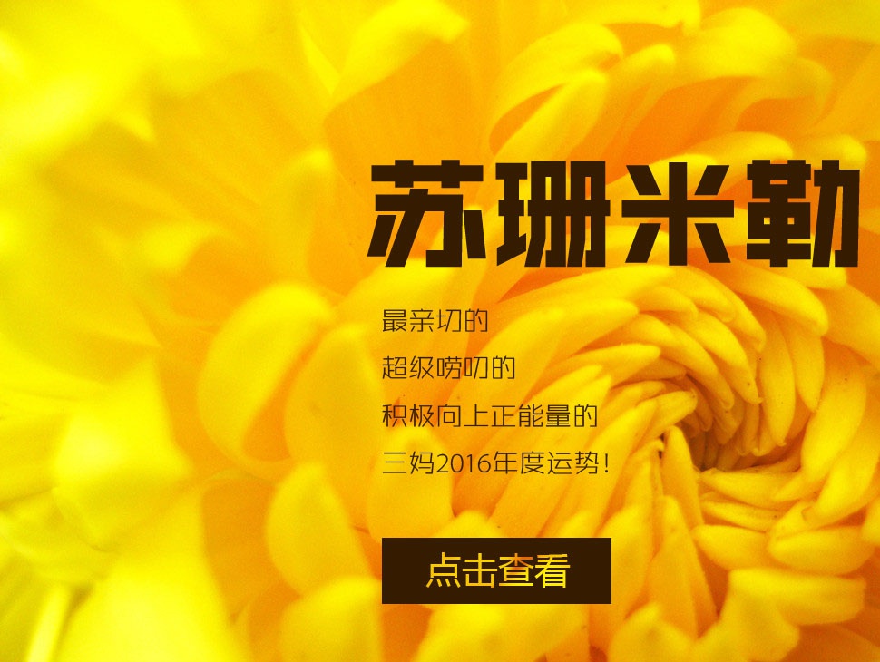 苏珊米勒12星座2016超详细正能量年运