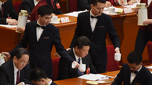 人大会议现场瞬间特写集锦