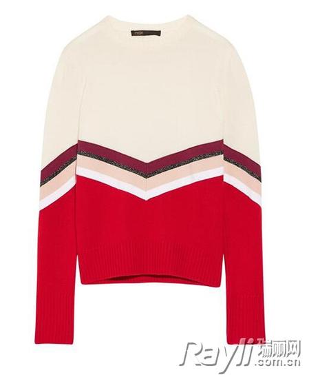 MAJE条纹羊毛毛衣 $434