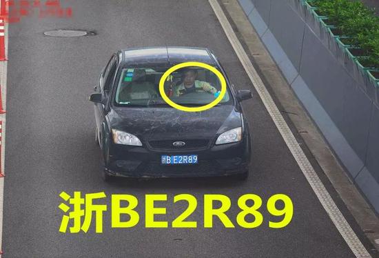 违法车辆:浙BE2R89