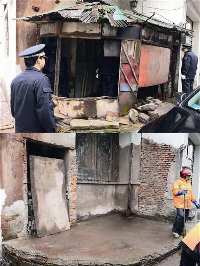 整治前后,街貌大不相同。 通?#23545;?#20379;图