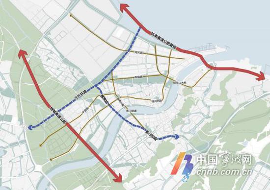 调整区内路网结构,合理路网布局——