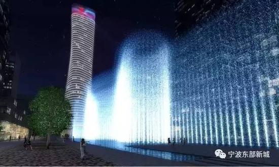 宁波国际金融服务中心上演惊艳夜景灯光秀