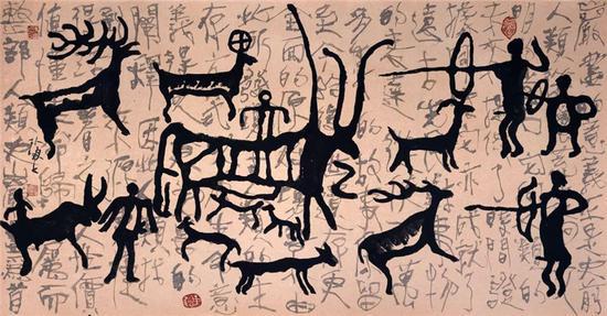 图为海上作品 宁波美术馆供图