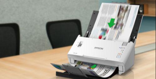 爱普生DS-410 A4馈纸式高速彩色文档扫描仪深