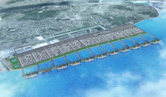 梅山港区集装箱码头效果图