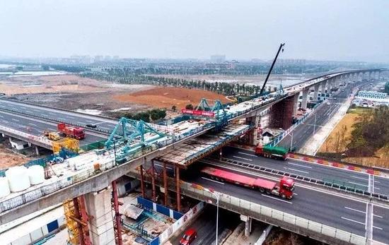 ▲轨道4号线慈江以南新建高架段