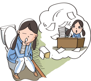 初三初中上厕所在马桶上睡着教材思想政治女生图片