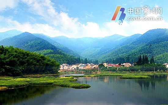 图为江北区慈城镇南联村美景。