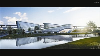 形象似大船 宁波奉化宁南文体中心一期计划10