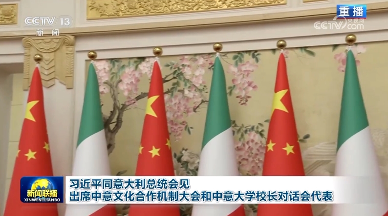 习近平同意大利总统马塔雷拉会见出席中意文化合作机制大会和中意大学校长对话会代表