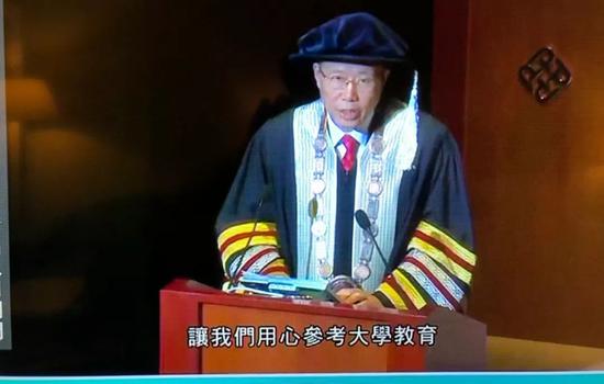 香港理工大学校长滕锦光在致辞