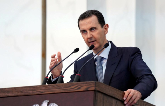 叙利亚总统巴沙尔12日进行演讲（路透社）