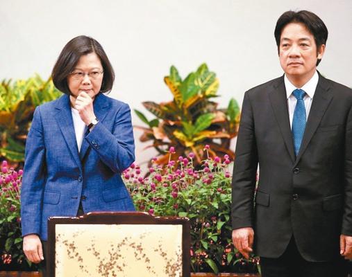 蔡英文(左)赖清德(右)(图片来源:台湾《联合报》)
