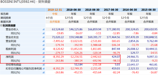 ·堡狮龙近5年财务报告。
