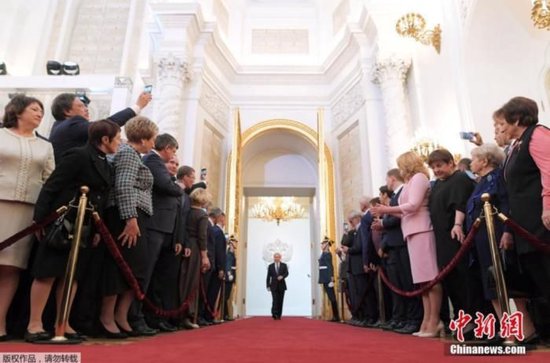 資料圖：當地時間2018年5月7日，莫斯科舉辦俄羅斯當選總統普京就職典禮。