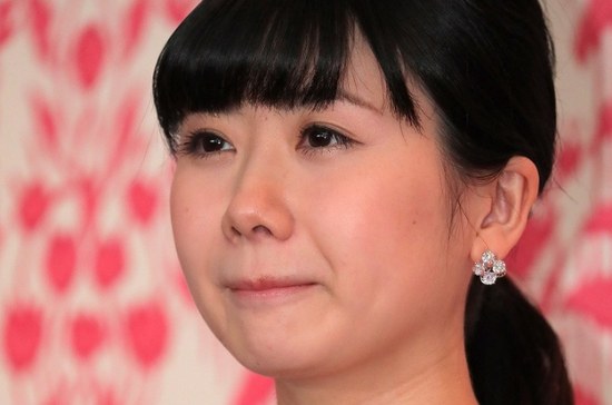 福原爱在记者会上。(图片来源:每日新闻)