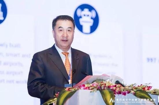 ▲中国民用航空局副局长董志毅致辞。