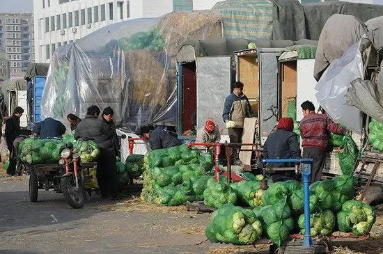 北京新发地农产物中央批发市场。(图片泉源:视觉中国)