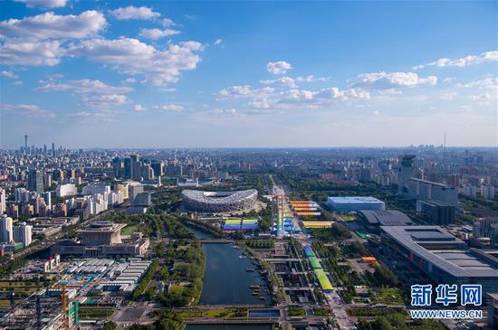 这是2020年中国国际服务贸易交易会主场馆及展览区(9月9日摄)。新华社记者 陈钟昊 摄