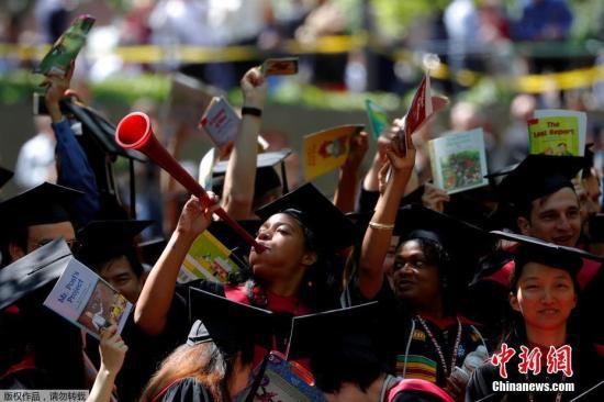 當地時間2018年5月24日,美國馬薩諸塞州,哈佛大學舉行畢業典禮