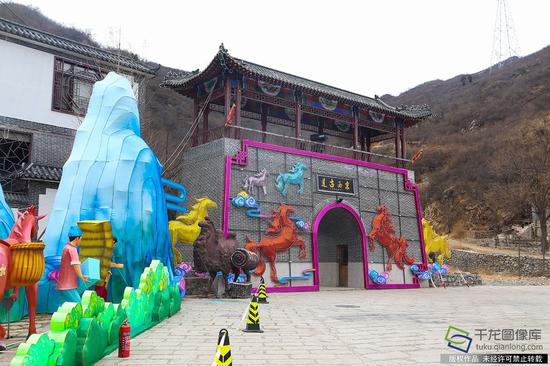 图为京西古道景区(图片来源:tuku.qianlong.com)。千龙网记者 耿子叶摄