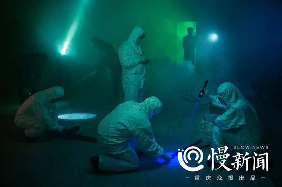 ▲现场勘查