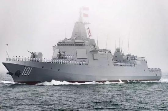 ▲圖爲中國海軍055型驅逐艦