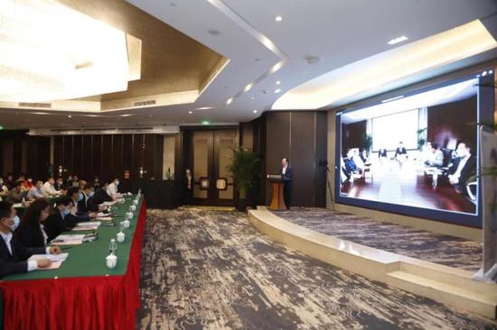 4月28日上午在商丘市召开的临床研究启动会。 本文图片均为中国生物提供