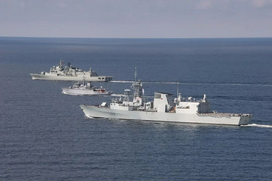 2020年6月，北约水面舰艇与立陶宛海军在波罗的海进行联合演习