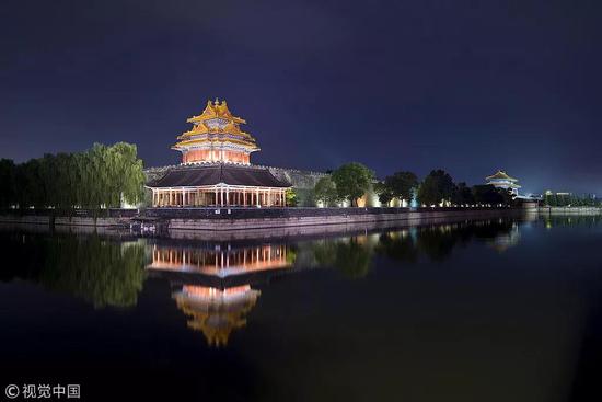 故宫夜景（图源：视觉中国）