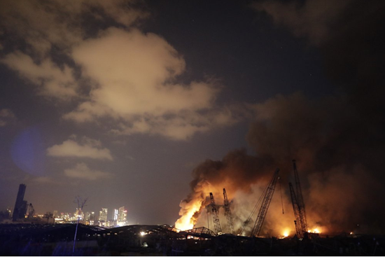 场面惊人！黎巴嫩贝鲁特港大爆炸前后对比