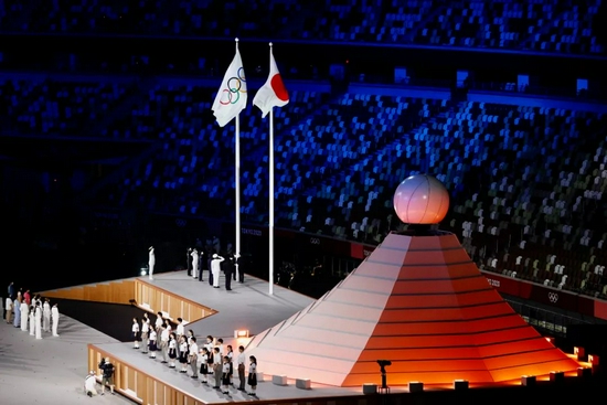 7月23日，日本东京，2020年东京奥运会开幕式举行。/IC photo