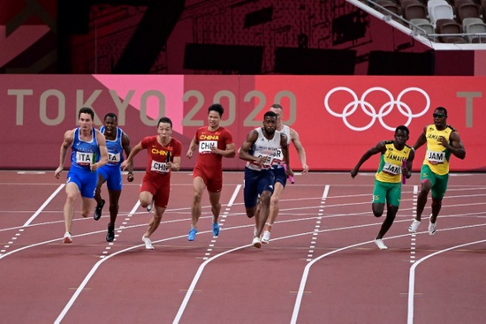 4x100米接力,5000米赛跑 东京奥运会4x100米接力赛决赛.