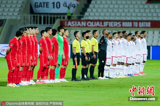 时隔20年，中国队与阿曼在世预赛中再相遇。图片来源：Osports全体育图片社