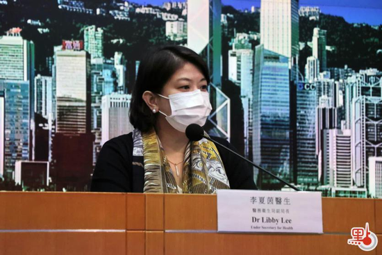 李夏茵出席疫情记者会 图源:点新闻