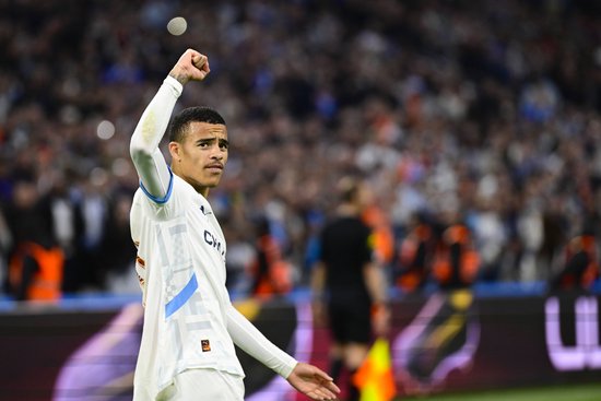 继雷米后，格林伍德成马赛队史效力前两个赛季均至少打进15球球员