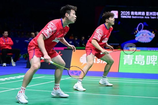 亚洲羽毛球团体锦标赛1/4决赛：中国3-1中国台北 何济霆组合取胜