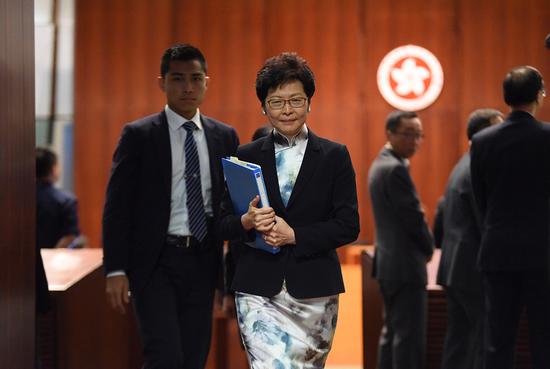 林郑月娥出席问答大会(港媒)