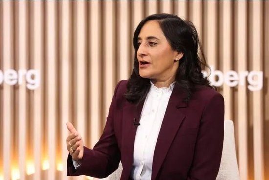 阿南德20日在達沃斯接受採訪。圖源：美媒報導配圖