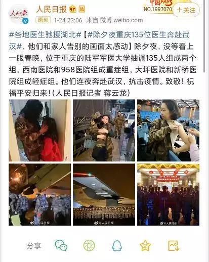 @人民日报 微博截图