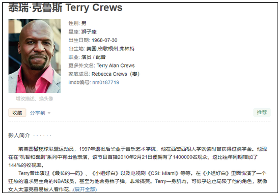 (截图为豆瓣网给出的关于克鲁斯的资料)