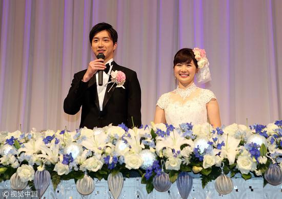 福原爱、江宏杰在东京迪士尼办婚礼(图片来源:视觉中国)