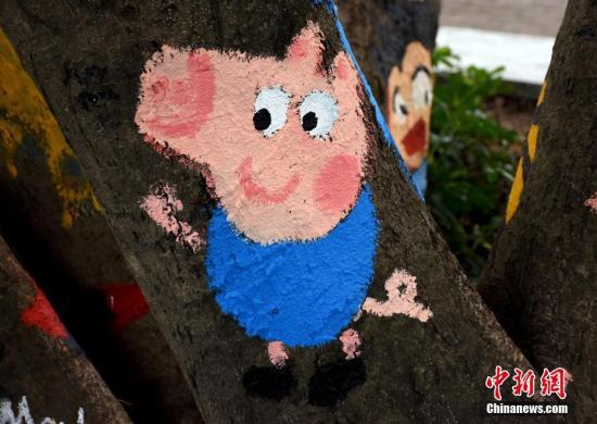资料图:英国动画片《小猪佩奇》。 汤二田 摄