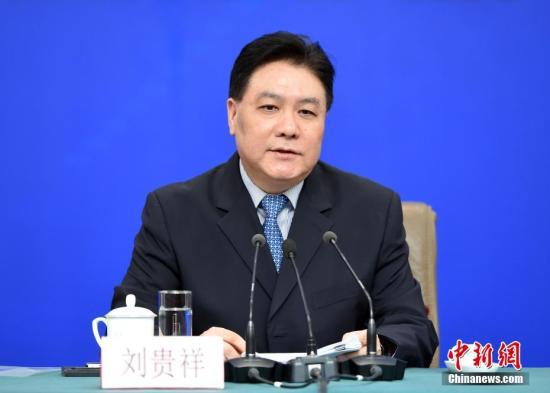 图为刘贵祥回答记者提问。<a target='_blank' href='http://www.chinanews.com/'>中新社</a>记者 侯宇 摄 图为刘贵祥回答记者提问。中新社记者 侯宇 摄