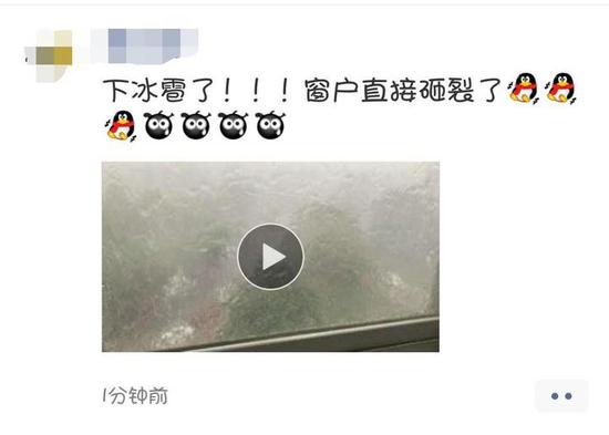 浙江温州冰雹砸伤学生