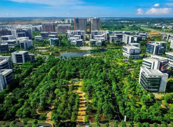 海南生态软件园 中新社 吴天军 摄