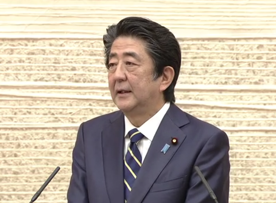 日本首相安倍晋三(NHK)