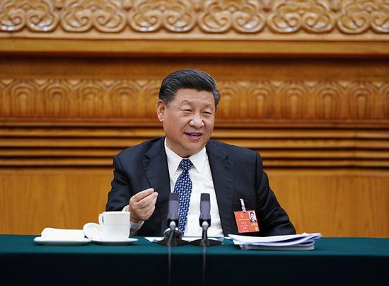 5月24日,中共中心总书记、国度主席、中心军委主席习近平加入十三届天下人大三次集会湖北代表团的审议。